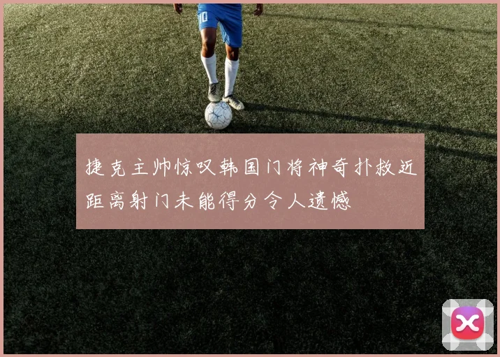 捷克主帅惊叹韩国门将神奇扑救近距离射门未能得分令人遗憾